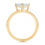 18k Yellow Gold 18k Yellow Gold Split Shank Solitaire Asscher Diamond Engagement Ring - Front View -  105772 - Thumbnail