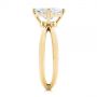 14k Yellow Gold 14k Yellow Gold Split Shank Solitaire Asscher Diamond Engagement Ring - Side View -  105772 - Thumbnail
