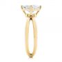 18k Yellow Gold 18k Yellow Gold Split Shank Solitaire Asscher Diamond Engagement Ring - Side View -  105772 - Thumbnail