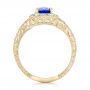 14k Yellow Gold 14k Yellow Gold Square Halo Engagement Ring - Front View -  100361 - Thumbnail
