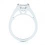  Platinum Step Cut Diamond Engagement Ring - Front View -  105849 - Thumbnail