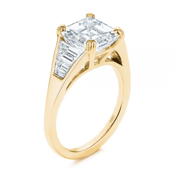 Step Cut Diamond Engagement Ring - Image