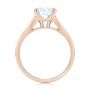 14k Rose Gold 14k Rose Gold Tapered Baguettes Diamond Engagement Ring - Front View -  103093 - Thumbnail