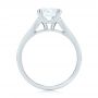 14k White Gold 14k White Gold Tapered Baguettes Diamond Engagement Ring - Front View -  103093 - Thumbnail