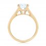 18k Yellow Gold 18k Yellow Gold Tapered Baguettes Diamond Engagement Ring - Front View -  103093 - Thumbnail