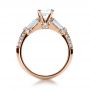 18k Rose Gold 18k Rose Gold Tapered Diamond Engagement Ring - Front View -  1146 - Thumbnail