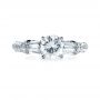  Platinum Platinum Tapered Diamond Engagement Ring - Top View -  1146 - Thumbnail