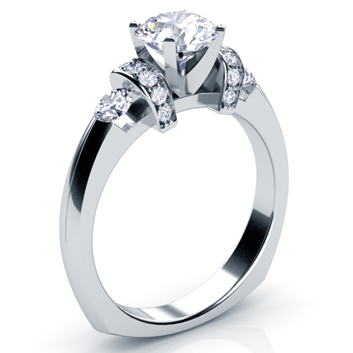 Tension Set Diamond Engagement Ring - reference design