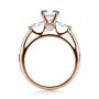 18k Rose Gold 18k Rose Gold Tension Set Diamond Engagement Ring - Front View -  1272 - Thumbnail