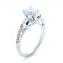 14k White Gold 14k White Gold Tension Set Diamond Engagement Ring - Three-Quarter View -  1272 - Thumbnail