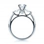 14k White Gold 14k White Gold Tension Set Diamond Engagement Ring - Front View -  1272 - Thumbnail