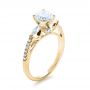 18k Yellow Gold 18k Yellow Gold Tension Set Diamond Engagement Ring - Three-Quarter View -  1272 - Thumbnail