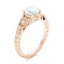 14k Rose Gold 14k Rose Gold Three-stone Diamond Engagement Ring - Three-Quarter View -  102674 - Thumbnail