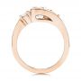 14k Rose Gold 14k Rose Gold Three Stone Diamond Engagement Ring - Front View -  106683 - Thumbnail