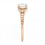 18k Rose Gold 18k Rose Gold Three-stone Diamond Engagement Ring - Side View -  102674 - Thumbnail