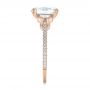 14k Rose Gold 14k Rose Gold Three-stone Diamond Engagement Ring - Side View -  103774 - Thumbnail