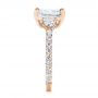 18k Rose Gold 18k Rose Gold Three Stone Diamond Engagement Ring - Side View -  105853 - Thumbnail