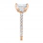 18k Rose Gold 18k Rose Gold Three Stone Diamond Engagement Ring - Side View -  105853 - Thumbnail