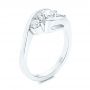  Platinum Platinum Three Stone Diamond Engagement Ring - Three-Quarter View -  106683 - Thumbnail
