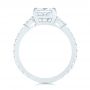 Platinum Three Stone Diamond Engagement Ring - Front View -  105853 - Thumbnail