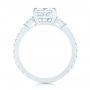 14k White Gold 14k White Gold Three Stone Diamond Engagement Ring - Front View -  105853 - Thumbnail