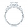 18k White Gold 18k White Gold Three Stone Diamond Engagement Ring - Front View -  106519 - Thumbnail