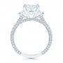  Platinum Three Stone Diamond Engagement Ring - Front View -  106617 - Thumbnail