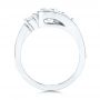 18k White Gold 18k White Gold Three Stone Diamond Engagement Ring - Front View -  106683 - Thumbnail