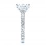  Platinum Three Stone Diamond Engagement Ring - Side View -  106617 - Thumbnail