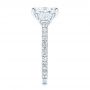  Platinum Three Stone Diamond Engagement Ring - Side View -  106617 - Thumbnail