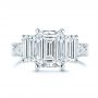  Platinum Platinum Three Stone Diamond Engagement Ring - Top View -  106519 - Thumbnail