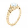 18k Yellow Gold 18k Yellow Gold Three-stone Diamond Engagement Ring - Three-Quarter View -  102674 - Thumbnail