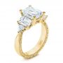 14k Yellow Gold 14k Yellow Gold Three Stone Diamond Engagement Ring - Three-Quarter View -  106519 - Thumbnail