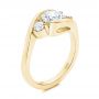 14k Yellow Gold 14k Yellow Gold Three Stone Diamond Engagement Ring - Three-Quarter View -  106683 - Thumbnail