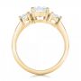 14k Yellow Gold 14k Yellow Gold Three Stone Diamond Engagement Ring - Front View -  100329 - Thumbnail
