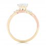 14k Yellow Gold And Platinum 14k Yellow Gold And Platinum Three Stone Diamond Engagement Ring - Front View -  102088 - Thumbnail