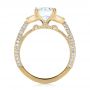 18k Yellow Gold 18k Yellow Gold Three-stone Diamond Engagement Ring - Front View -  103774 - Thumbnail