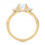 18k Yellow Gold 18k Yellow Gold Three Stone Diamond Engagement Ring - Front View -  104011 - Thumbnail