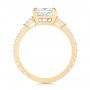18k Yellow Gold 18k Yellow Gold Three Stone Diamond Engagement Ring - Front View -  105853 - Thumbnail