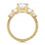 14k Yellow Gold 14k Yellow Gold Three Stone Diamond Engagement Ring - Front View -  106519 - Thumbnail