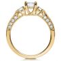 14k Yellow Gold 14k Yellow Gold Three Stone Diamond Engagement Ring - Front View -  236 - Thumbnail