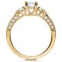 14k Yellow Gold 14k Yellow Gold Three Stone Diamond Engagement Ring - Front View -  236 - Thumbnail