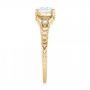 18k Yellow Gold 18k Yellow Gold Three-stone Diamond Engagement Ring - Side View -  102674 - Thumbnail