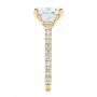 14k Yellow Gold 14k Yellow Gold Three Stone Diamond Engagement Ring - Side View -  106617 - Thumbnail