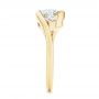 18k Yellow Gold 18k Yellow Gold Three Stone Diamond Engagement Ring - Side View -  106683 - Thumbnail