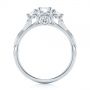14k White Gold 14k White Gold Three-stone Diamond Infinity Engagement Ring - Front View -  104658 - Thumbnail