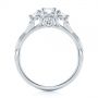 Platinum Three-stone Diamond Infinity Engagement Ring - Front View -  104658 - Thumbnail