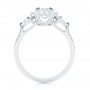 14k White Gold 14k White Gold Three Stone Kite Diamond Engagement Ring - Front View -  105848 - Thumbnail