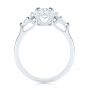 14k White Gold 14k White Gold Three Stone Kite Diamond Engagement Ring - Front View -  105848 - Thumbnail