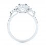 18k White Gold 18k White Gold Three Stone Kite Diamond Engagement Ring - Front View -  105848 - Thumbnail